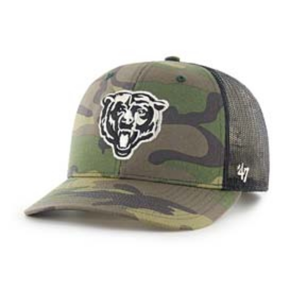 CHICAGO BEARS '47 CAMOUFLAGE TRUCKER CAP